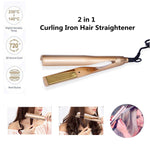 Professional Twist Iron - 2 in 1 Hair Straightener & Curler