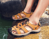 BestRelax : Sandales en Cuir Décontractées