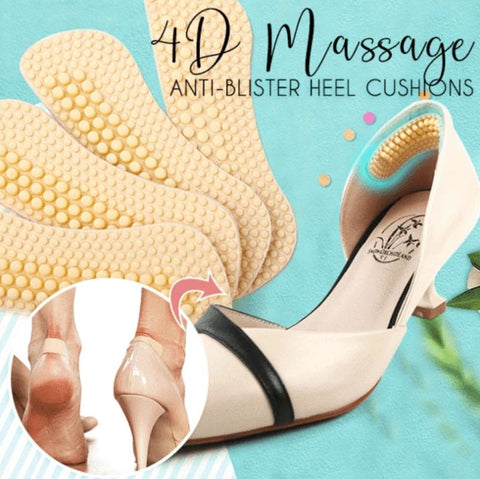 4D - Massage Anti-blister Heel Cushions